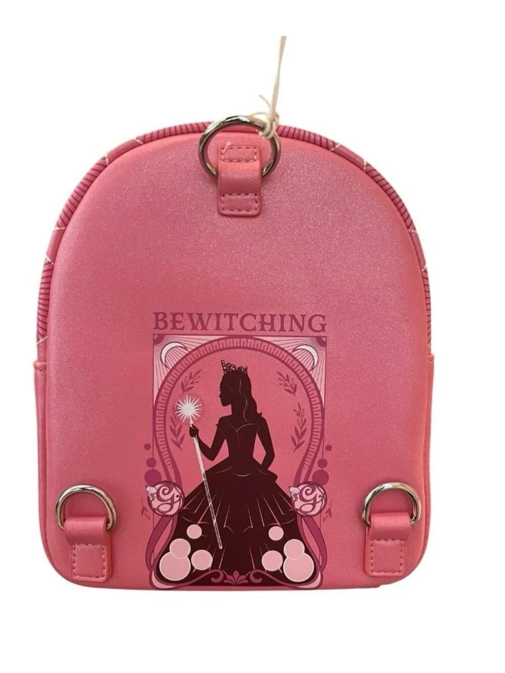 Loungefly Wicked Glinda Convertible Exclusive Pink Mini Backpack Coin Purse NWT